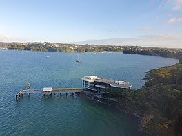 View of Little Shoal Bay from the Auckland Harbour Bridge