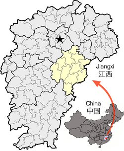 抚州市在江西省的地理位置