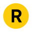 "R" train symbol