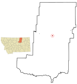 Location of Malta, Montana