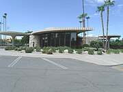 The Valley National Bank building was built in 1968 and is located at 4401 E. Camelback Road in Phoenix, Arizona. The building was designed by Frank Henry. It is listed as Historic by the Phoenix Historic Property Register.