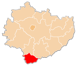 Location within the voivodeship