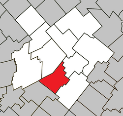 Location within L'Érable RCM.