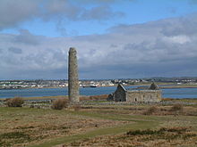 Photo of the ecclesiastical ruins of Scattery Island