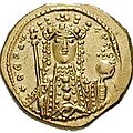 Byzantine coin showing Empress Theodora