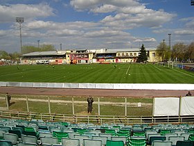 Administrative building at the site of the current Stand A, May 15, 2011