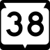 State Trunk Highway 38 marker