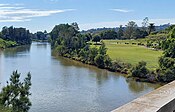 Wilsons River and Riverside Park, Lismore, photographed in 2023