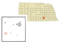Location of Holstein, Nebraska