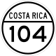 National Secondary Route 104 shield}}