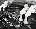 Image 80The Calder Hall nuclear power station in the United Kingdom, the world's first commercial nuclear power station. (from Nuclear power)