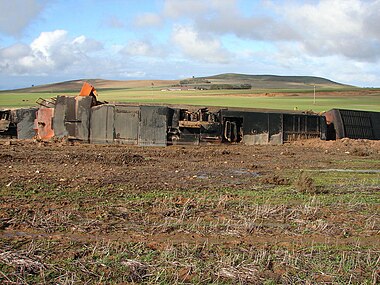 No. 35–403 in Spoornet orange livery at Biesiesfontein Farm outside Moorreesburg, 9 June 2007