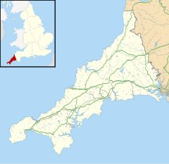 Meaver is located in Cornwall