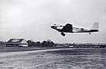 Take-off over the highway at Washington-Hoover Airport, 1935