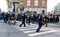 Police baton-charging the demonstration on September 24