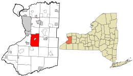 Location in Erie County and the state of New York.