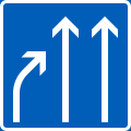 End of lane (formerly used )