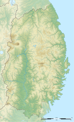 Map showing the location of Jōdogahama