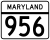 Maryland Route 956 marker