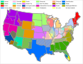 Major League Baseball blackout areas map