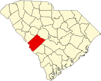 南卡罗莱那州艾肯县地图