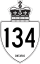 Highway 134 marker