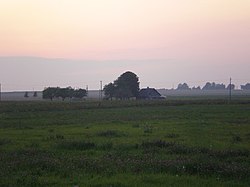 Evening landscape in Pavinkšniai