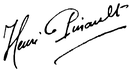 Henri-Marie-Ernest-Désiré Pinault's signature