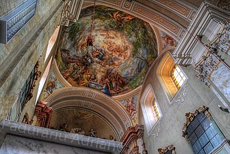 Paintings on the church's ceiling