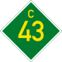 C43 road shield}}