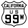 U.S. Route 99W marker