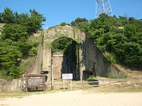 大久野岛上的长浦储藏库遗址，过去为储存毒气的设施