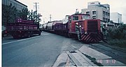 从临港线望向站内（1986年9月）
