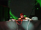 Aphex Twin performing in 2008