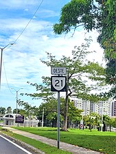 Westbound sign