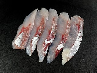 Japanese red gurnard sashimi