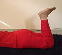 Flexion knees in prone.