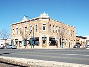 The Bank Hotel was built in 1887 and is located on Route 66 and Leroux Street. It was listed in the National Register of Historic Places December 7, 1977, Ref. #77000232.