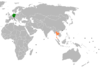 Location map for Germany and Thailand.