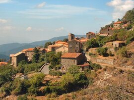 A view of the village of Letia Saint Roch