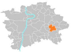 Location of Dubeč in Prague