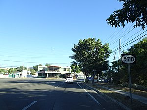 Entering Puerto Rico Highway 578 in Sabanetas