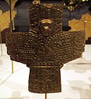 Ornament in the shape of a bird; 6th-10th century; embossed gold; Metropolitan Museum of Art (New York City)