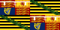 阿尔伯特亲王代表旗，第二、三象限为萨克森纹章
