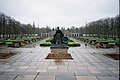 The Mother Russia statue seen from behind