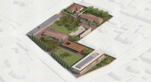 Rendering of proposed W. E. B. Du Bois Museum Complex