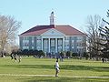 View of Wilson Hall from the JMU quadrangle