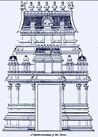 Two storey gopura (Dravidian architecture)