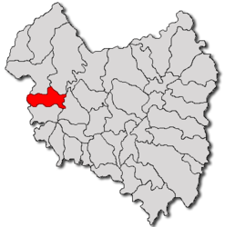 Location in Covasna County