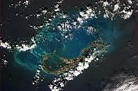 Bermuda pictured from the International Space Station